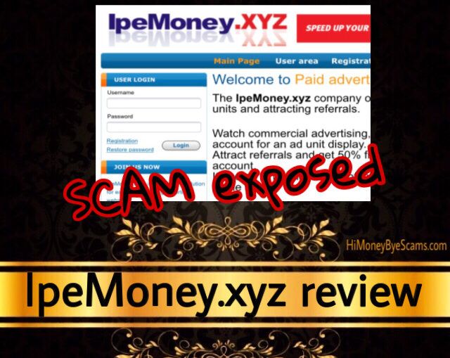 IpeMoney.xyz review scam