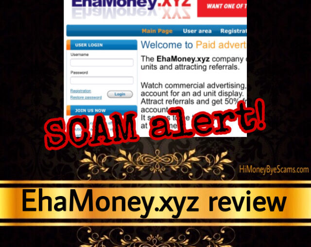 EhaMoney.xyz review scam