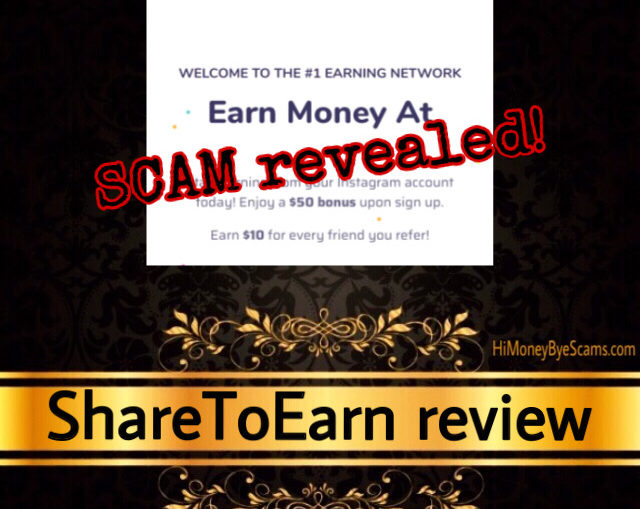 ShareToEarn review scam
