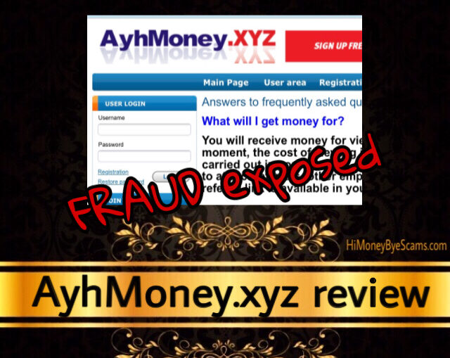 AyhMoney.xyz review scam