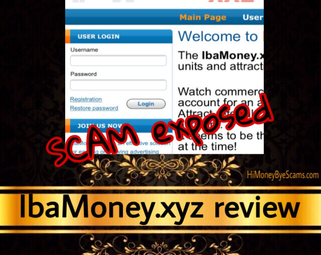 IbaMoney.xyz review scam