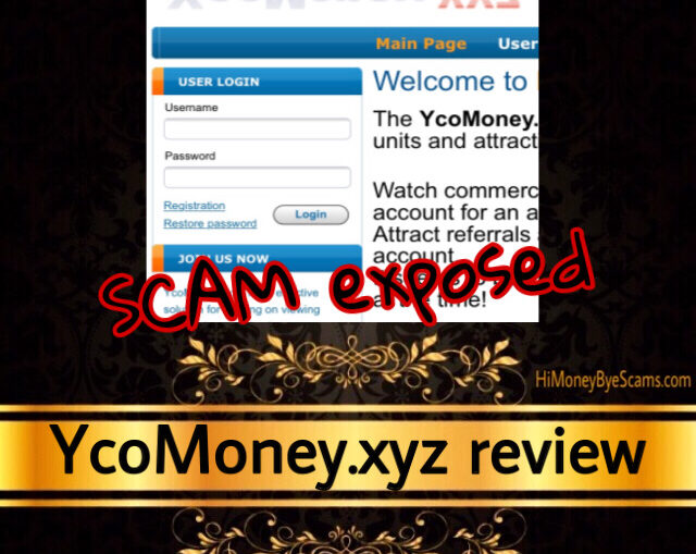 YcoMoney.xyz review scam