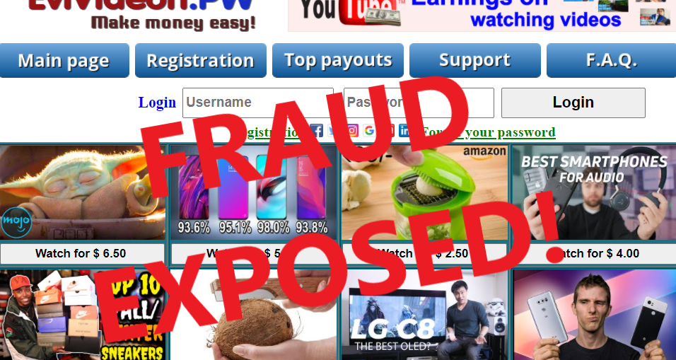 EviVideon.pw review scam