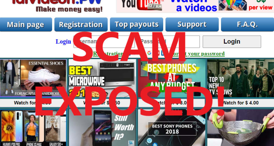 IdiVideon.pw review scam