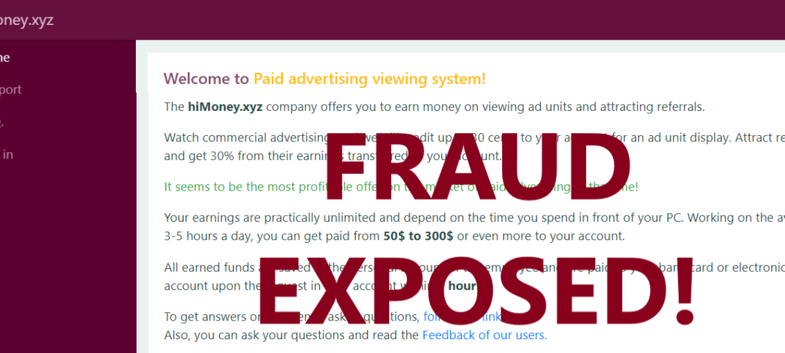 HiMoney.xyz review scam