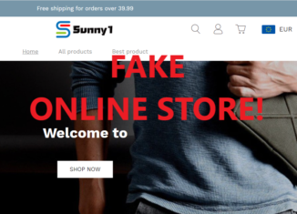 Sunny1 Store review scam