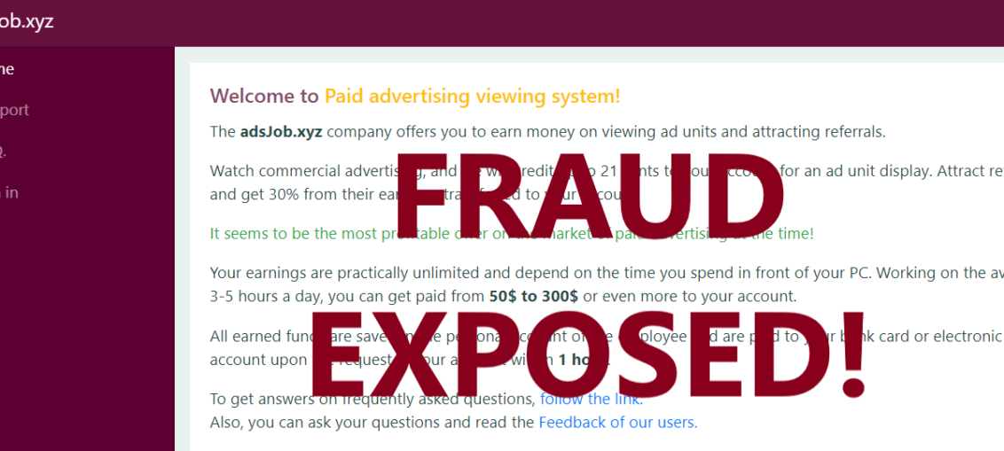 AdsJob.xyz review scam