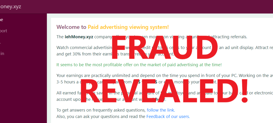 IehMoney.xyz review scam