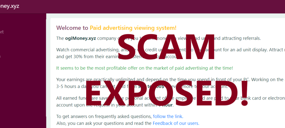 OgiMoney.xyz review scam