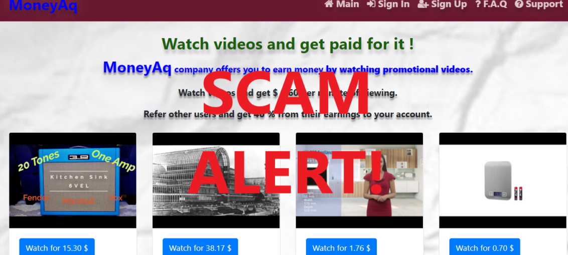 MoneyAq.xyz review scam