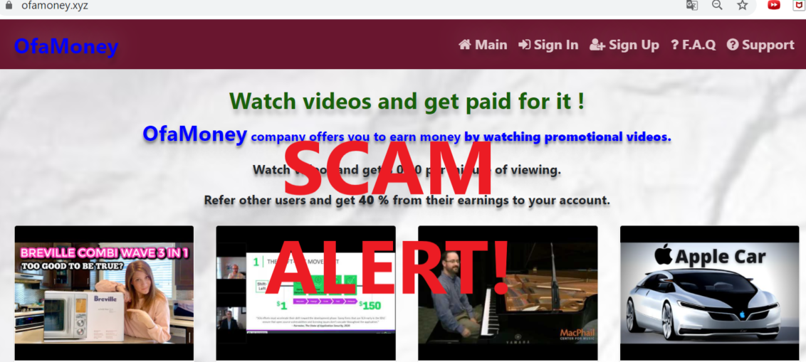 OfaMoney.xyz review scam