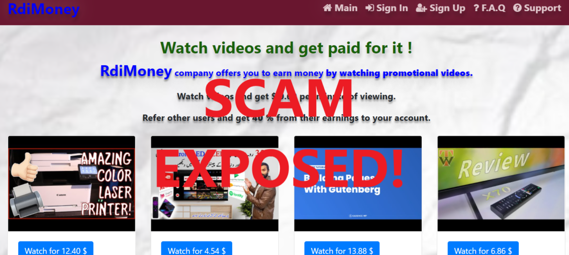 RdiMoney.xyz review scam