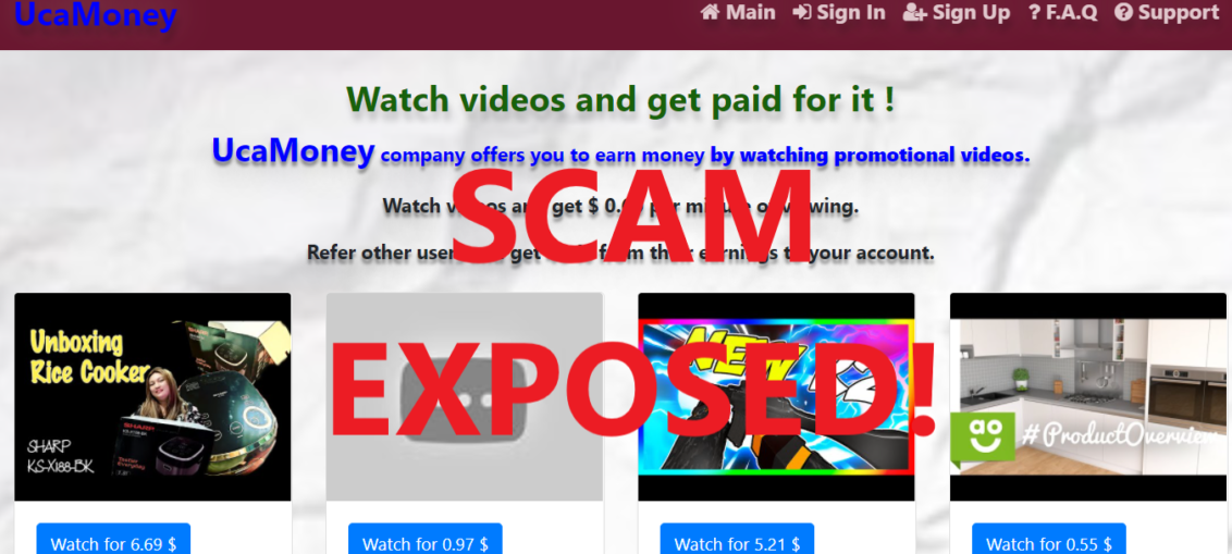 UcaMoney.xyz review scam