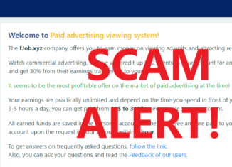 FJob.xyz review scam