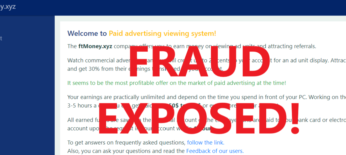 FtMoney.xyz review scam