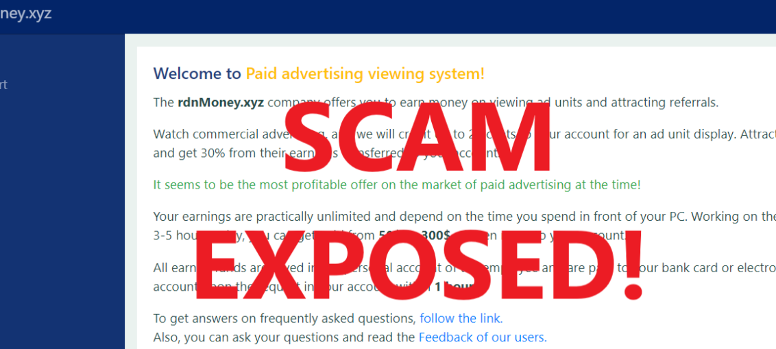 RdnMoney.xyz review scam