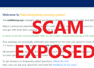 SndMoney.xyz review scam