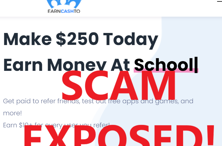 EarnCashTo.com review scam