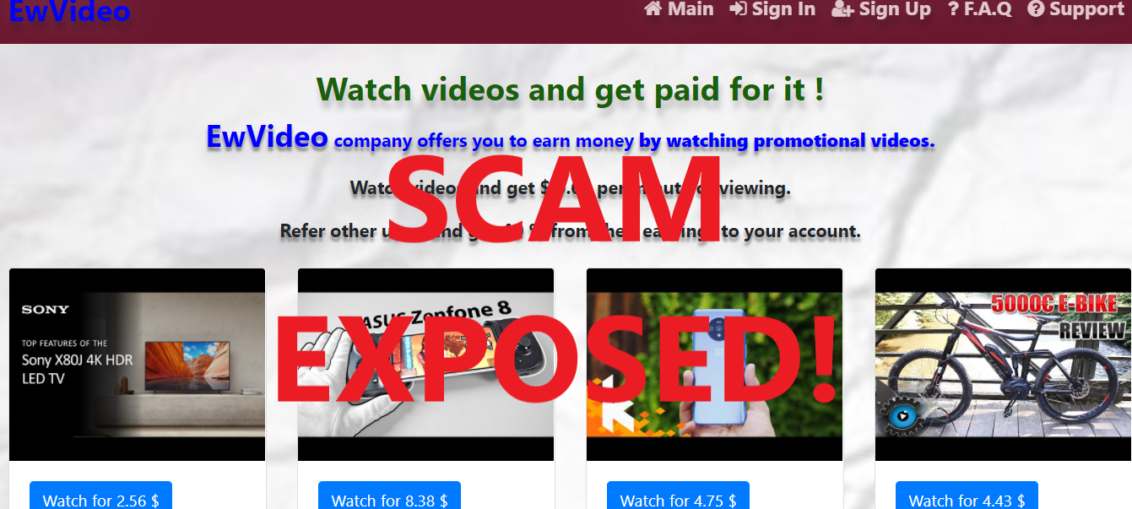 EwVideo.xyz review scam