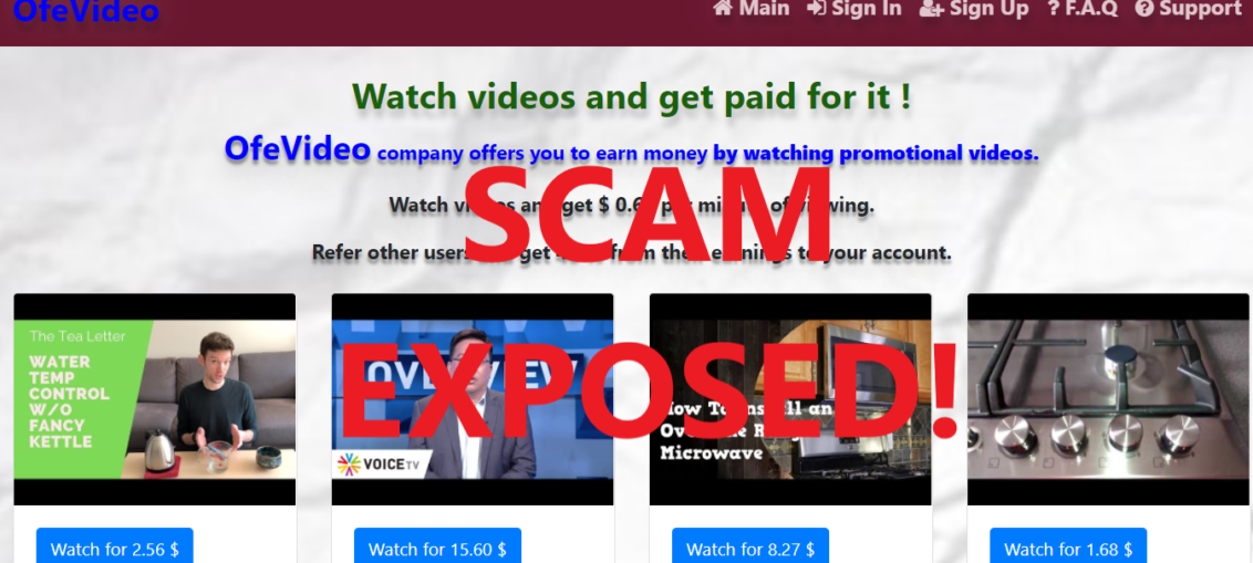 OfeVideo.xyz review scam