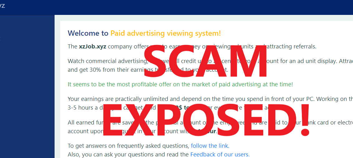 XzJob.xyz review scam