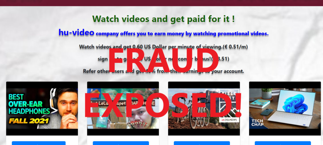 Hu-Video.xyz review scam