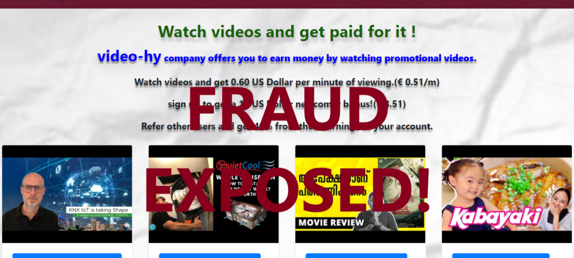 Video-hy.xyz review scam