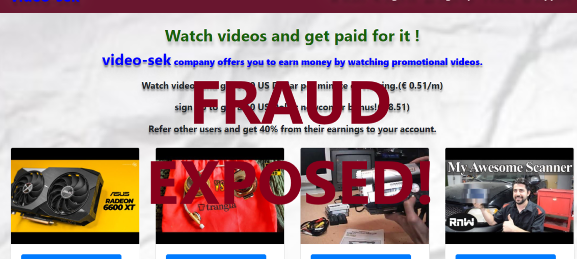 Video-sek.xyz review scam