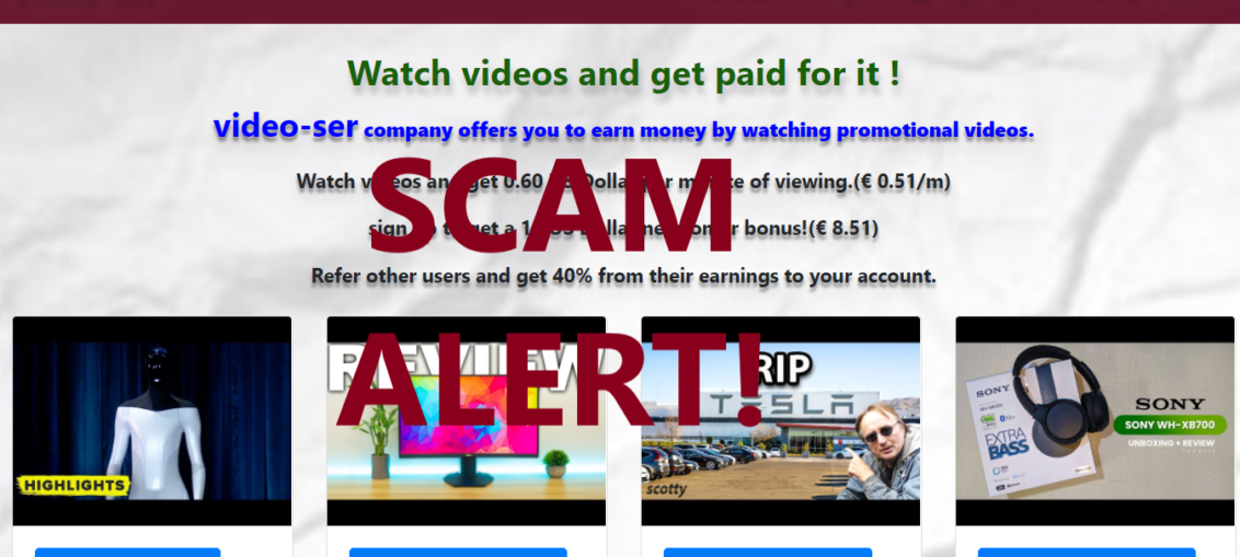 Video-ser.xyz review scam