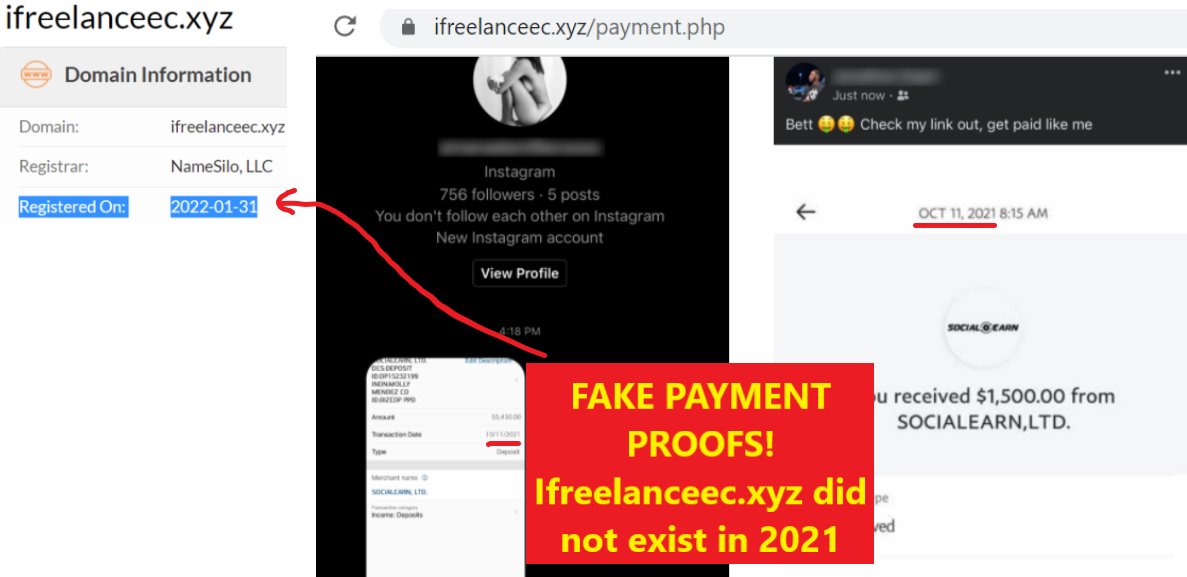 Ifreelanceec.xyz review fake