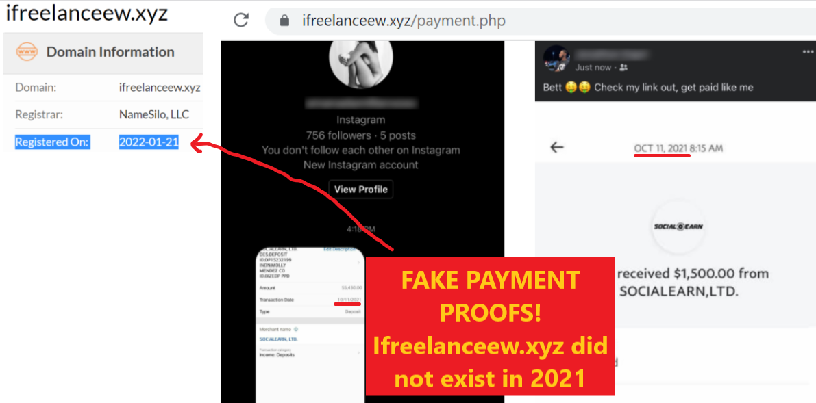 Ifreelanceew.xyz review scam