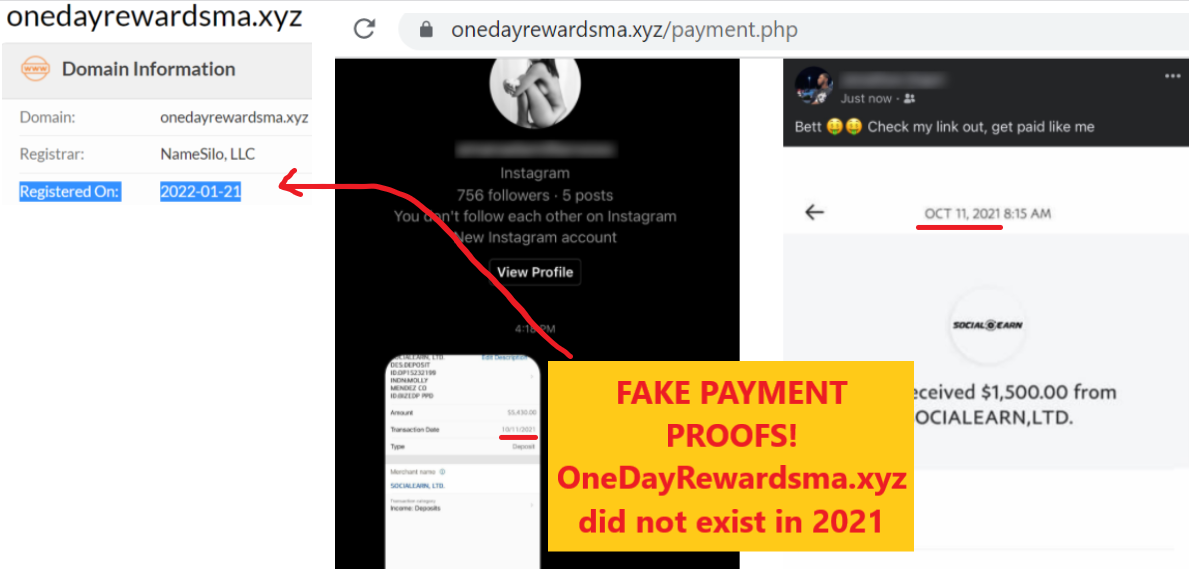 OneDayRewardsma.xyz review fake