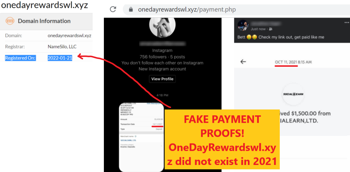 OneDayRewardswl.xyz review scam