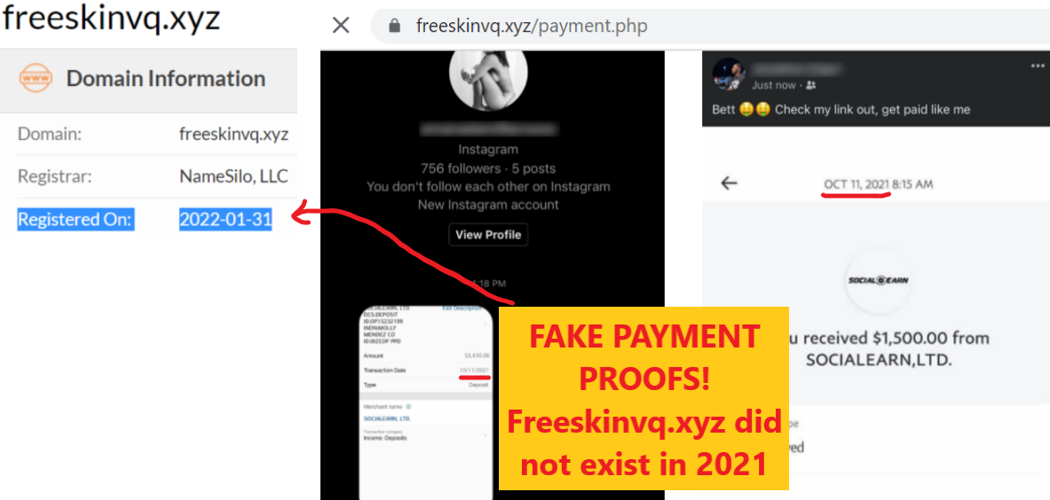 Freeskinvq.xyz review fake