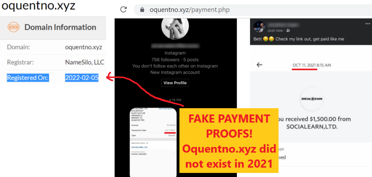 Oquentno.xyz scam