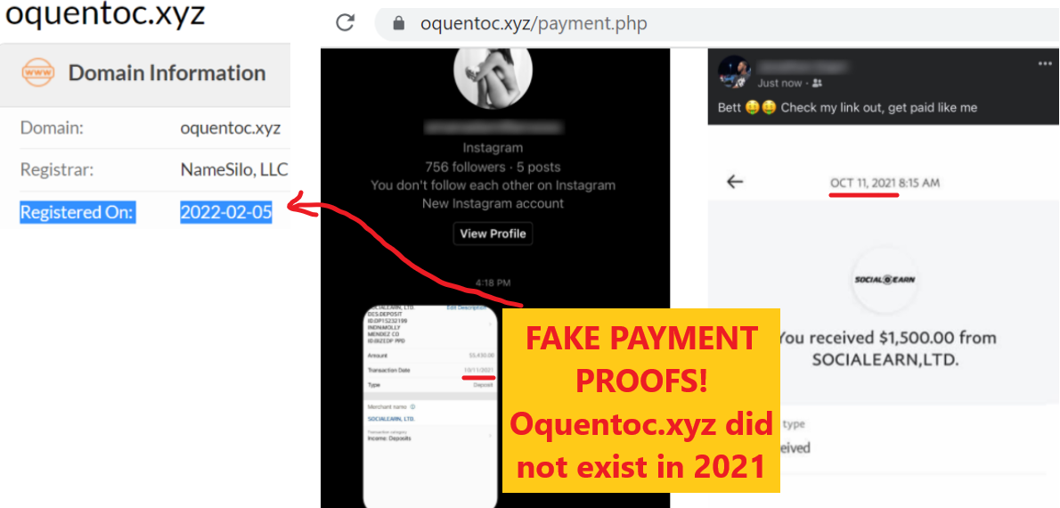 Oquentoc.xyz scam