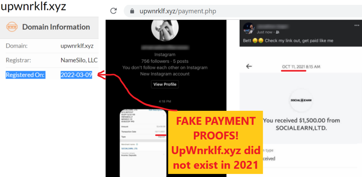 UpWnrklf.xyz scam