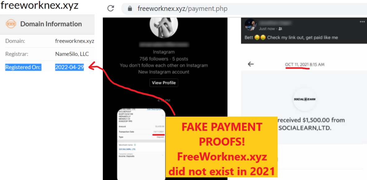 FreeWorknex.xyz scam