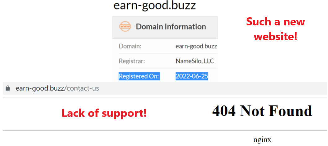 Earn-good.buzz scam